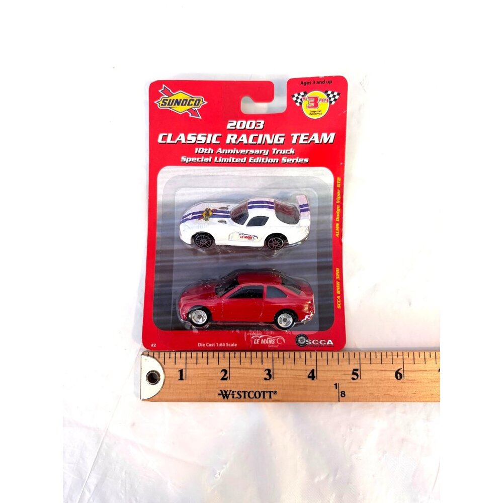Sunoco 2003 Classic Racing Team Diecast 1:64 Maisto BMW 328i Dodge Viper GTS - Picture 3 of 5